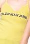 Regata Calvin Klein Jeans Logo Amarela - Marca Calvin Klein Jeans