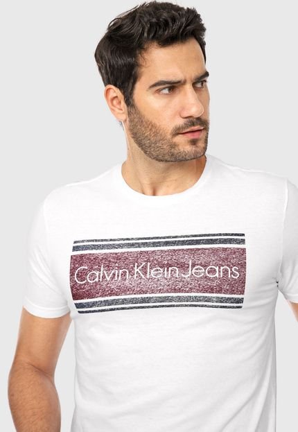 Camiseta Calvin Klein Jeans Estampada Branca - Marca Calvin Klein Jeans