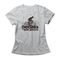 Camiseta Feminina Pedala Que Passa - Mescla Cinza - Marca Studio Geek 