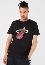 Camiseta Negro-Rojo-Blanco NBA Miami Heat
