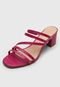 Tamanco DAFITI SHOES Croco Rosa - Marca DAFITI SHOES