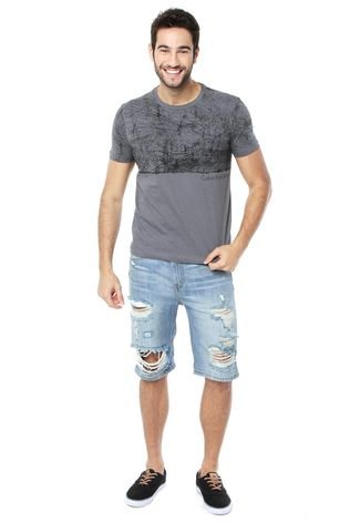 Camiseta Calvin Klein Jeans Line Cinza