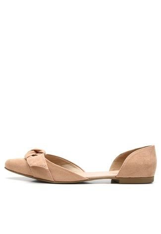 Sapatilha DAFITI SHOES Recortes Nude - Compre Agora