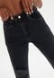 Calça Jeans Trendyol Collection Slim Desfiada Preta - Marca Trendyol Collection