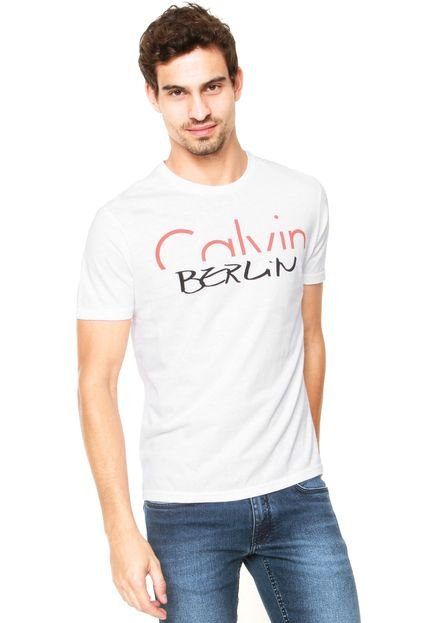 Camiseta Calvin Klein Jeans Cidades Branca - Marca Calvin Klein Jeans