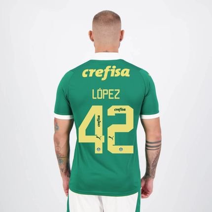 Camisa Puma Palmeiras I 2024 42 López - Marca Puma