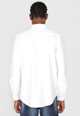 Camisa Aleatory Slim Logo Branca