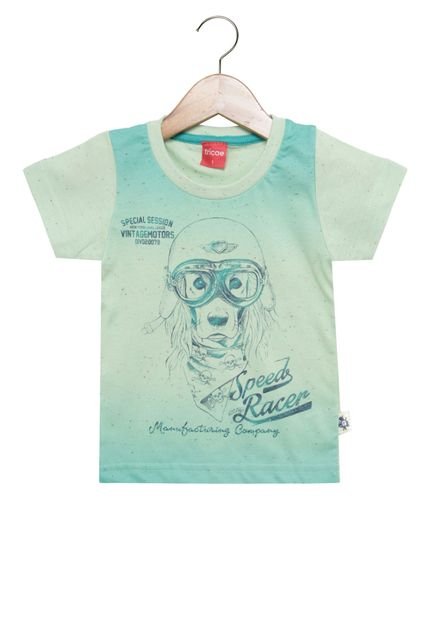 Camiseta Manga Curta Tricae Baby Azul - Marca Tricae