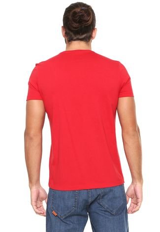 Camiseta Ellus Estampada Vermelha
