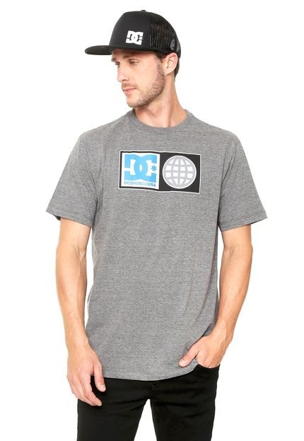 Camiseta DC Shoes Global Salute Cinza - Marca DC Shoes
