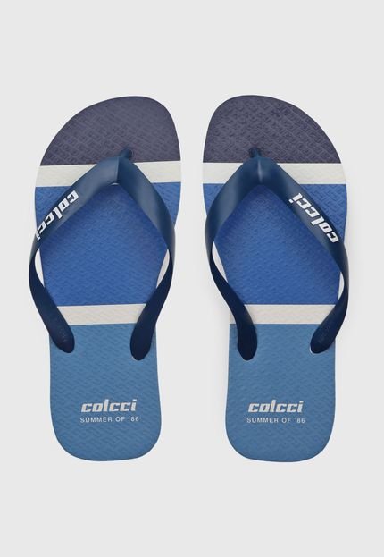 Chinelo Colcci Lines Azul - Marca Colcci