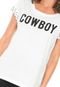 Camiseta Guess Cowboy Branca - Marca Guess