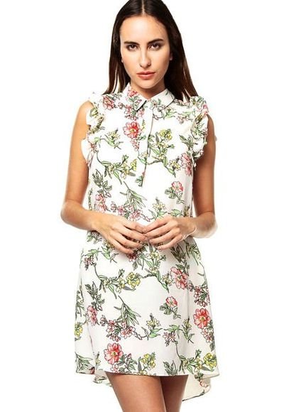 Vestido Blanco Hueso Paris District Compra Ahora Dafiti Colombia