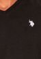 Camiseta U.S. Polo Slim Preta - Marca U.S. Polo