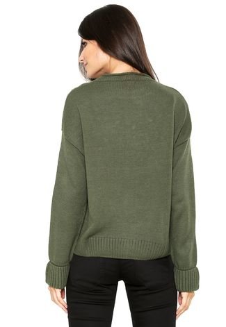Suéter Hering Bordado Verde