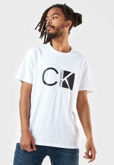 Camiseta Blanco-Negro Calvin Klein - Compra Ahora