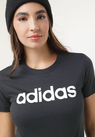 Camiseta adidas Sportswear Essentials Logo Preta