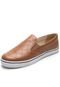 Slip On Couro Capodarte Monograma Marrom - Marca Capodarte