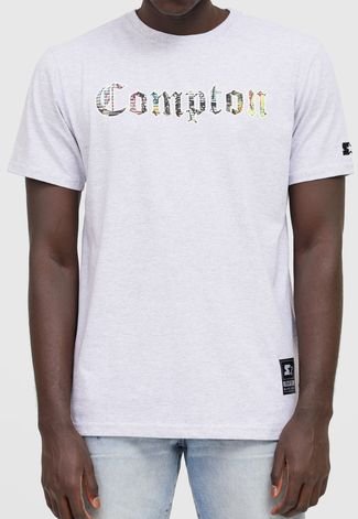 Camiseta S Starter Compton Cinza