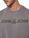 Moletom John John Masculino New Basic Logo Cáqui - Marca John John