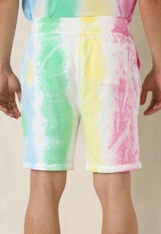 Bermuda Moletom Estampado Tie Dye Brasil - Qualidade, conforto e