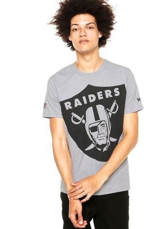 Camiseta New Era Oakland Raider Cinza
