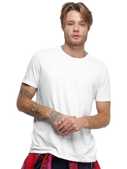 Camiseta Ellus Masculina Cotton Fine Classic Logo Branca - Marca Ellus