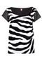 Blusa Pink Connection Animal Zebra - Marca Pink Connection