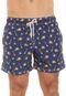 Bermuda Água Shorts Co Quadrada Estampada Azul-marinho - Marca Shorts Co