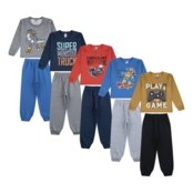 Casaco E Calça De Inverno Infantil Masculino Kit 5 Conjunto De Menino em Moleton - Marca CFAstore