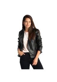 Chaqueta Mujer Faux Leather Moto Jacket Negro CAT