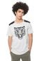Camiseta Naxos Manga Curta Tigre Cinza/Preta - Marca Naxos