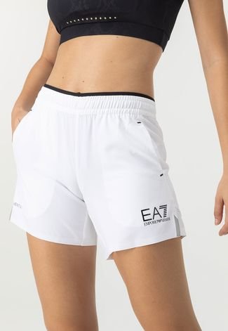 Short EA7 Logo Branco