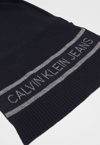 Cachecol Calvin Klein Jeans Logo Azul-Marinho