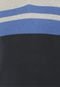 Suéter FiveBlu Tricot Basic Stripes Azul Marinho - Marca FiveBlu