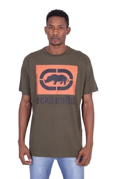 Camiseta Ecko Plus Size Estampada Verde - Marca Ecko