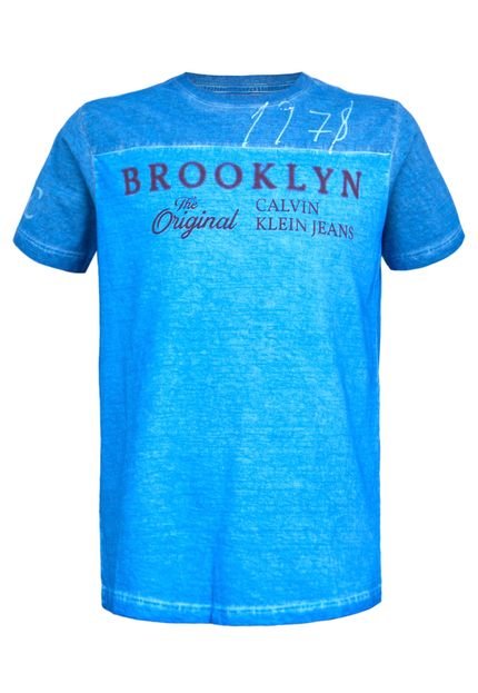 Camiseta Calvin Klein Kis Broonks Azul - Marca Calvin Klein Kids