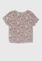 Camiseta Infantil GAP Floral Branca - Marca GAP