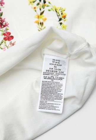 Camiseta GAP Floral Off-White