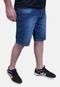 Kit com 2 Bermudas Masculinas Jeans e Sarja Elastano Azul e Preta - Marca BOEN JEANS