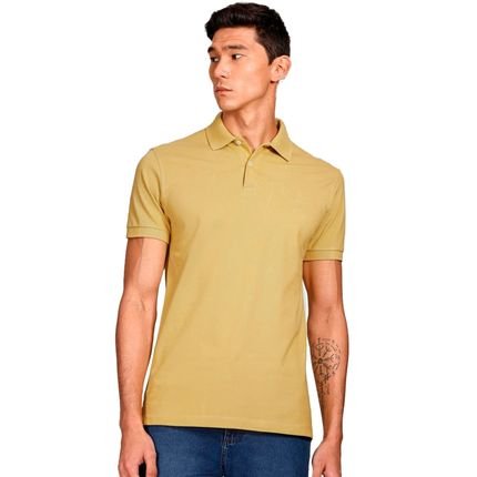 Camisa Polo Aramis Basic Piquet Ve25 Amarelo Masculino - Marca Aramis