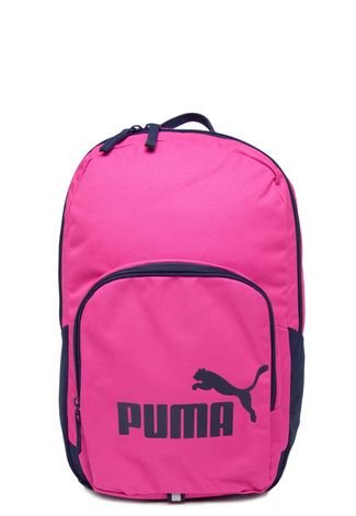 Mochila Puma Phase Backpack Rosa/Azul-Marinho