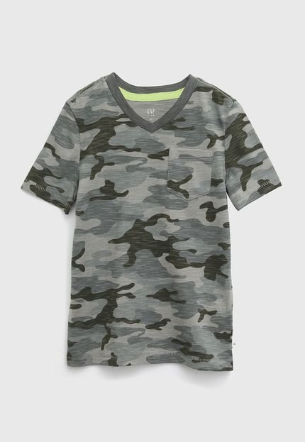 Camiseta GAP Infantil Militar Verde - Marca GAP