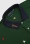 Camisa Polo Polo Ralph Lauren Slim Bordados Verde/Azul - Marca Polo Ralph Lauren