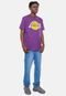 Camiseta NBA Transfer Los Angeles Lakers Roxa Escuro - Marca NBA