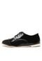 Oxford DAFITI SHOES Perfuros Preto - Marca DAFITI SHOES