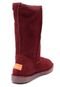 Bota Couro Kipling Recortes Vinho - Marca Kipling