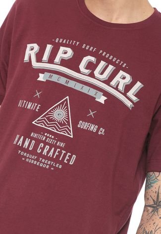 Camiseta Rip Curl Merchant Vinho