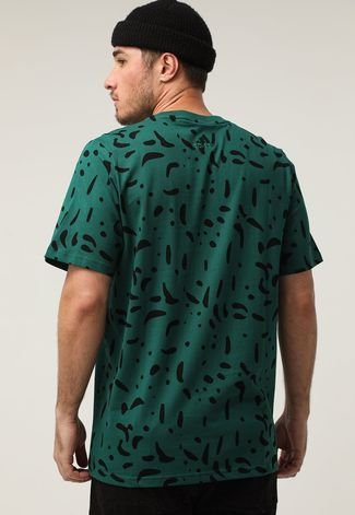 Camiseta adidas Sportswear Big Aop Verde