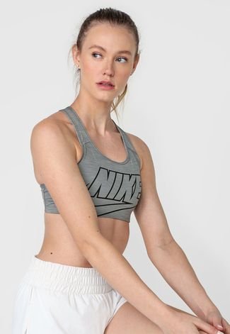 Top Nike Med Futura Bra Cinza - Compre Agora